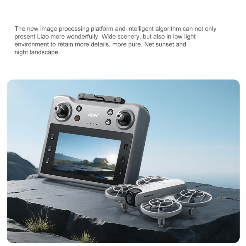 10cmの小型ポータブルクアッドコプター。4.5インチの画面 - Drone Controller Screen のレビューと価格