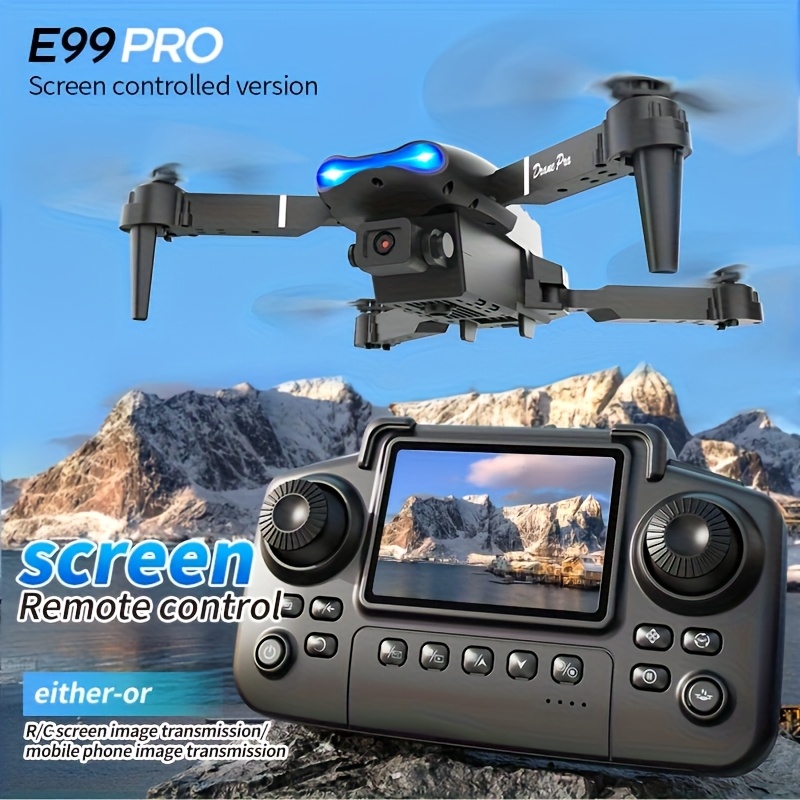 E99 PRO MAX：デュアルHDカメラ、画面付きリモコン - Drone Controller Screen のレビューと価格