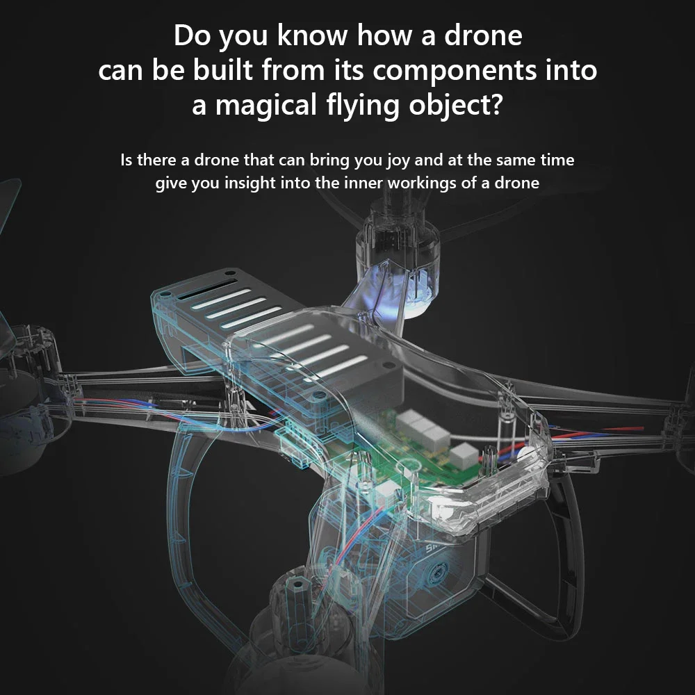 JJRC H108 DIY 教育用組み立てミニドローン イン - Drone Controller Screen のレビューと価格